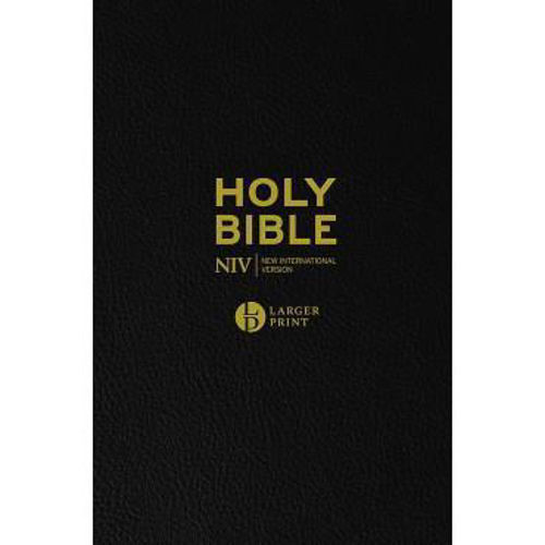 Picture of NIV Larger Print Bible, Black