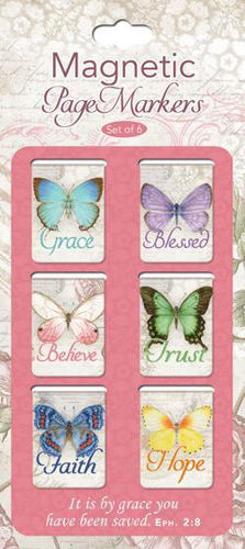 Picture of Magnetic Bookmark Set -  Butterfly