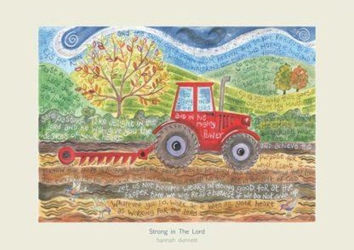 Picture of Strong in the Lord Greetings Card