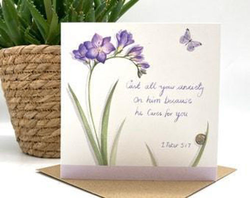 Picture of Freesia - 1 Peter 5:7