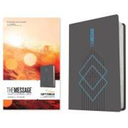 Picture of The Message Deluxe Gift Bible, Charcoal