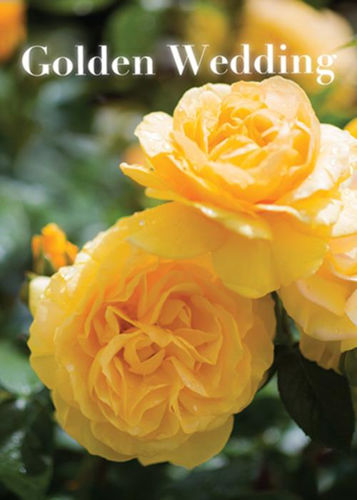 Picture of Golden Roses Anniversary Card