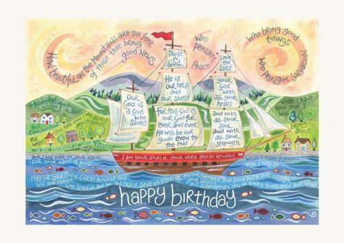 Picture of Birthday Tall Ships Greetings Card